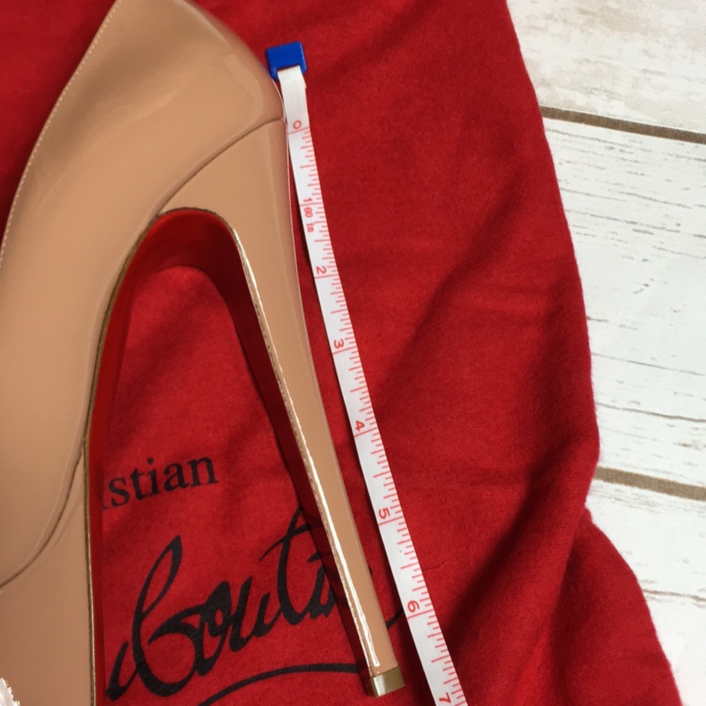 Christian Louboutin Victoria Patent Nude Pump 160 - Picture 5 of 5